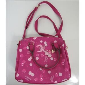 NWT Juicy Couture Cherry on Top Satchel  Raspberry Multi Colored Pink NEW